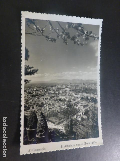 Postales: GRANADA EL ALBAICIN DESDE GENERALIFE - Foto 1