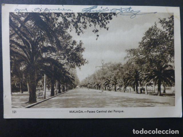 Postcards: MALAGA PASEO CENTRAL DEL PARQUE