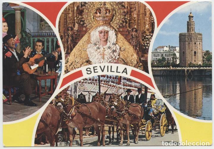 Postales: N&ordm; 127-SEVILLA. La Macarena y aspectos t&iacute;picos. ED. GARC&Iacute;A GARRABELLA Y C&Iacute;A
