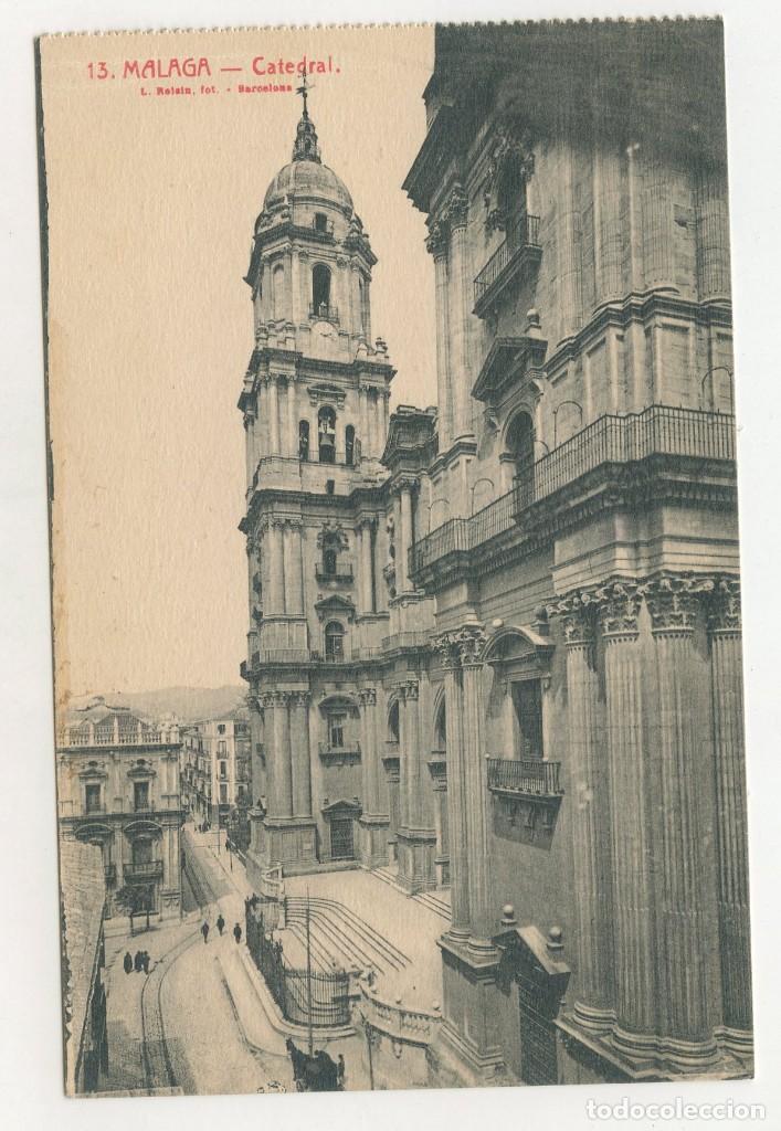 Postcards: POSTAL FOTOGR&Aacute;FICA de la Catedral de M&aacute;laga, n&ordm; 13 (Roisin, fot&oacute;grafo)