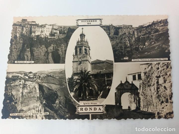 Postales: TARJETA POSTAL. RECUERDO DE RONDA. MALAGA. IGLESIA MAYOR. ED. ARRIBAS