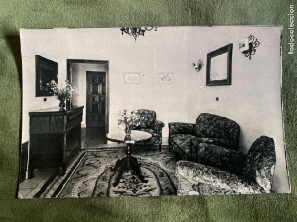 Postales: ANTIGUA POSTAL CARTERIA HOTEL ALHAMAR MALAGA DEPARTAMENTO SAL&Oacute;N Y ALCOBA