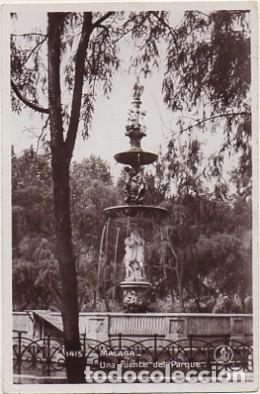 Postales: POSTAL ANTIGUA DE MALAGA. UNA FUENTE DEL PARQUE   P-ANMA-766