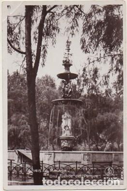 Postales: POSTAL ANTIGUA DE MALAGA. UNA FUENTE DEL PARQUE   P-ANMA-767