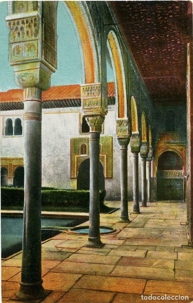 Postales: SERIE 488-N&ordm; 36.GRANADA. Alhambra. Galer&iacute;a Patio de los Arrayanes.Sin circular.ED.KNAKSTEDT Y N&Auml;THER
