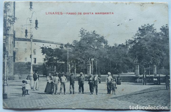 Postales: LINARES PASEO SANTA MARGARITA CASTA&Ntilde;ERA Y ALVAREZ