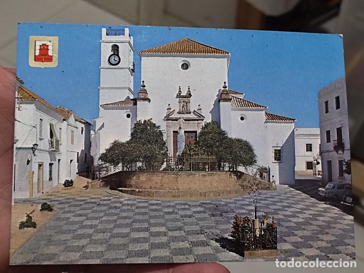 Postales: SAN ROQUE CADIZ PLAZA CALVO SOTELO ESC ORO SC 6 ANIMADA