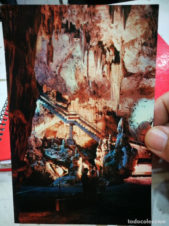 Postales: Postal Cueva de Nerja MALAGA Escalera de Entrada a la Sala de la Cascada N 5 FOURNIER S/C 1964