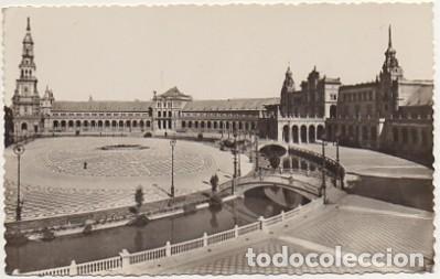 Postais: POSTAL DE SEVILLA. PLAZA DE ESPA&Ntilde;A. VISTA GENERAL N&ordm; 90   P-ANSE-1741