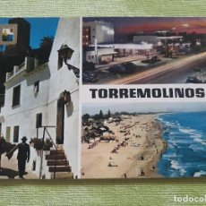 Postales: TORREMOLINOS - (COSTA DEL SOL) - CALLE TÍPICA - VISTA PARCIAL, NOCTURA - PLAYA ROCA. Lote 272243688