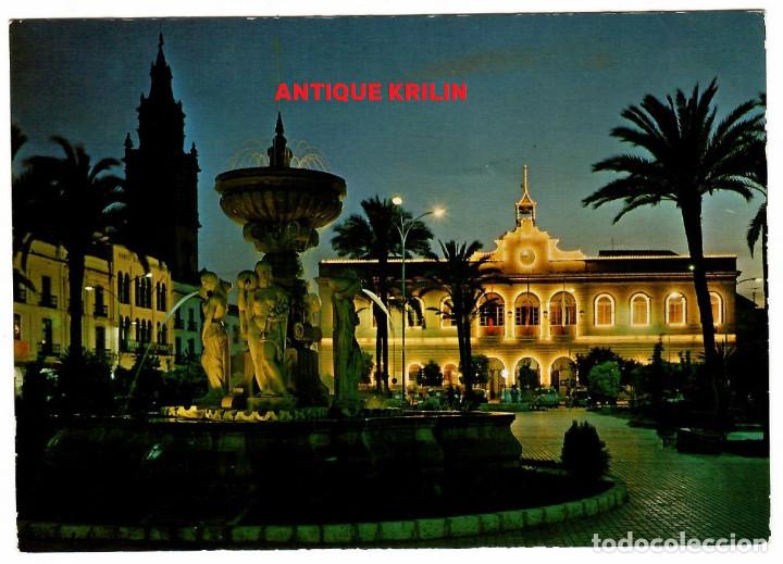 Postales: ECIJA N&ordm; 2017 FUENTE LUMINOSA Y AYUNTAMIENTO , NOCTURNA / EDICIONES ARRIBAS