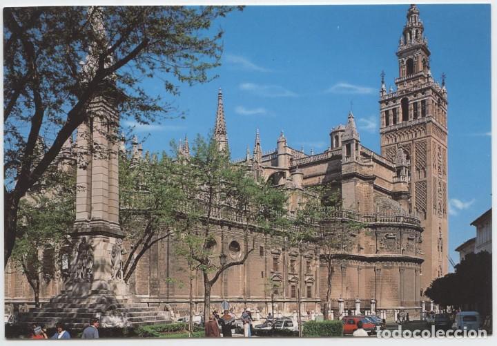Postales: N&ordm; 205-SEVILLA. Catedral y Giralda. Sin circular. EDICIONES ARRIBAS
