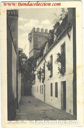 Postales: SEVILLA.- Una calle del Barrio de Sta. Cruz.
