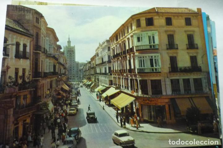 Postales: postal malaga calle larios