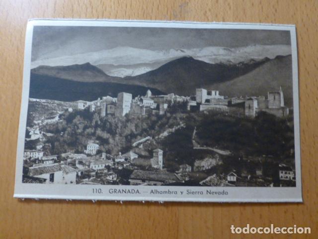 Postales: GRANADA ALHAMBRA Y SIERRA NEVADA - Foto 1