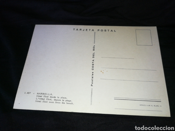 Postales: MARBELLA, A&Ntilde;OS 70,POSTAL - Foto 2