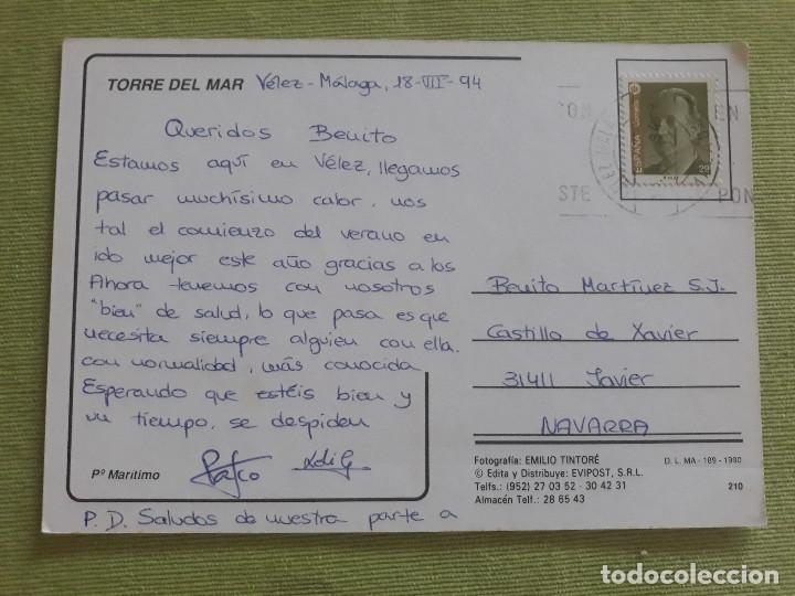 Postales: Torre del Mar - A&ntilde;o 1994 - Paseo Mar&iacute;timo - Foto 2