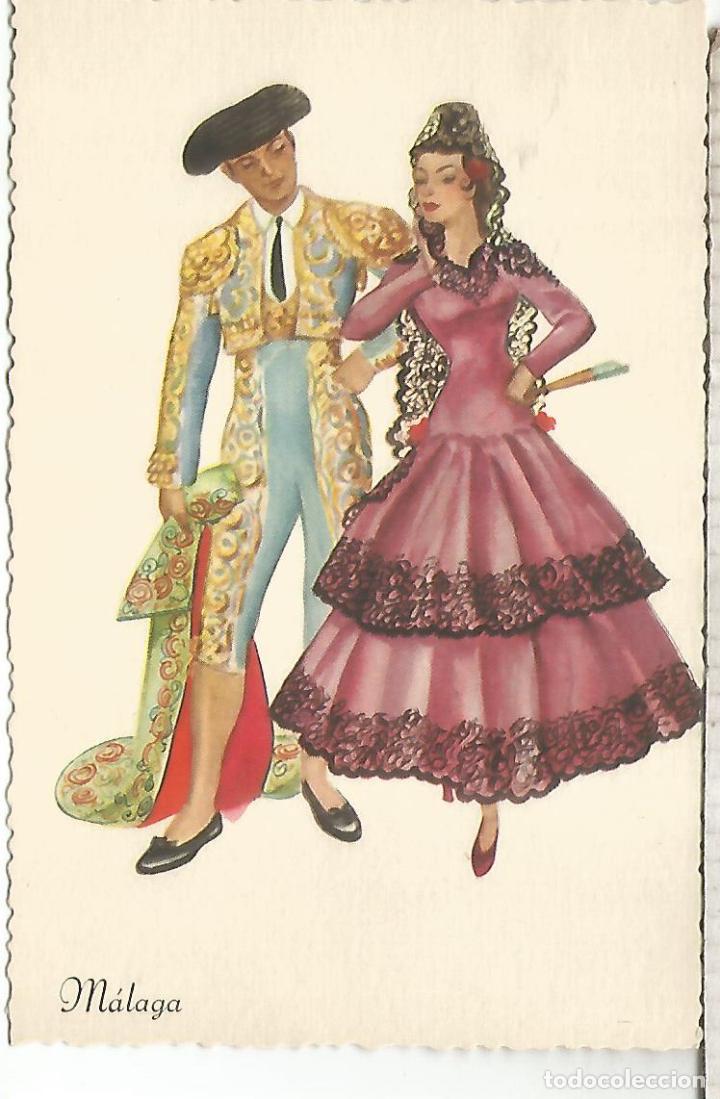 Postales: MALAGA TRAJE TIPICO SIN ESCRIBIR