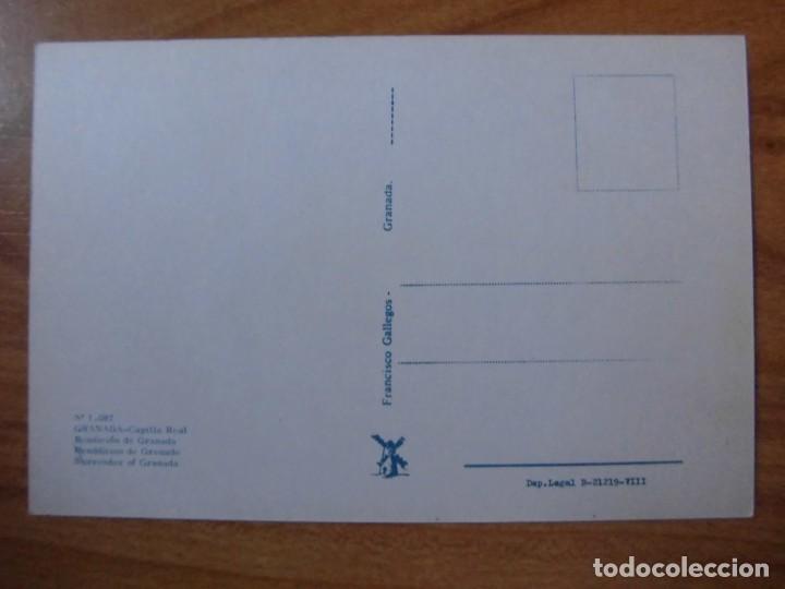 Postales: ANTIGUA POSTAL GRANADA CAPILLA REAL - Foto 2