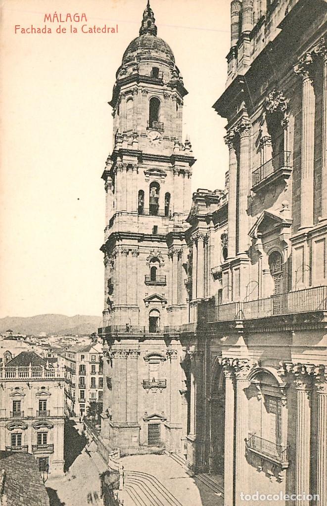 Postales: ea675 Malaga Fachada De La Catedral Thomas
