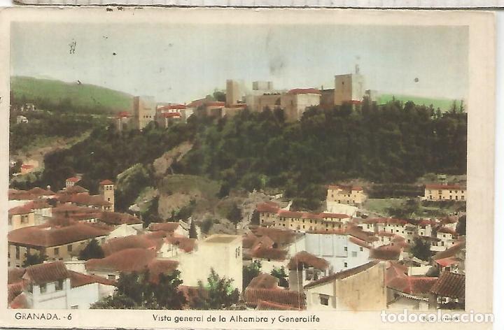 Postales: GRANADA ALHAMBRA ESCRITA - Foto 1