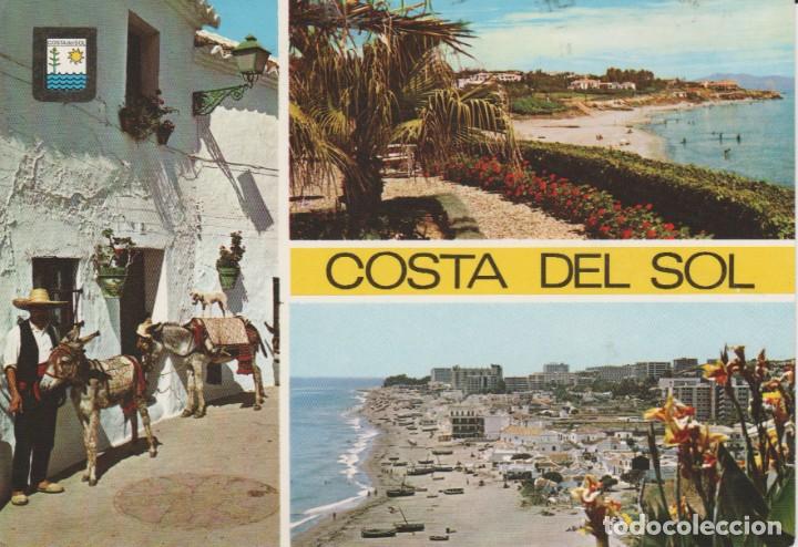 Postales: (1) COSTA DEL SOL. BURROS TAXI, PLAYA DE SANTA ANA, LA CARIHUELA