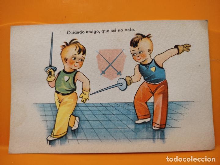 Postales: ILUSTRACION C.M.B. CMB ED ESGRIMA ANTIGUA SERIE 28 PRECIOSA