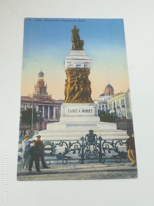 Postcards: TARJETA POSTAL. CADIZ. MONUMENTO SEGISMUNDO MORET. 24.