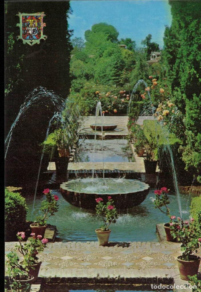 Postales: Granada. Generalife. Jardines Bajos. / Postal sin circular - Foto 1