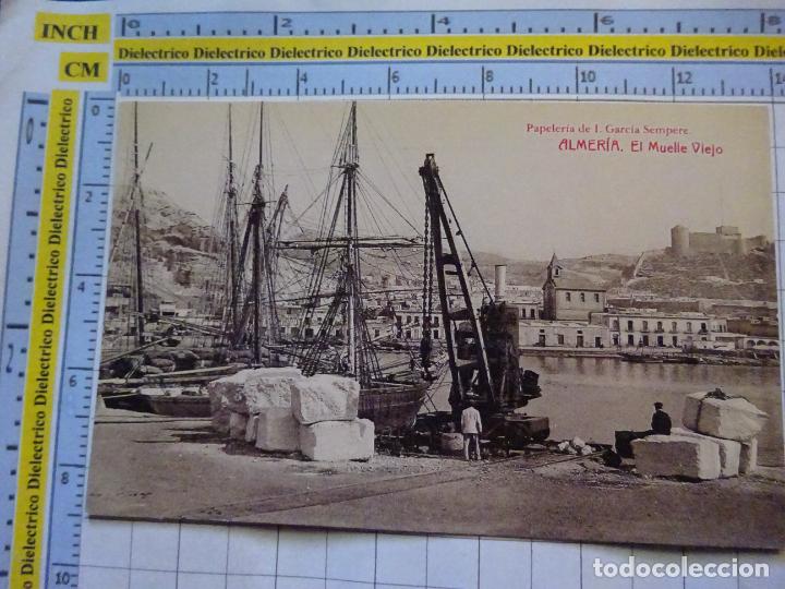 Postales: POSTAL DE ALMERIA UVERA Y MINERA. 42 EL MUELLE VIEJO. FACS&Iacute;MIL REPRODUCCI&Oacute;N.