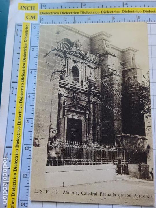Postales: POSTAL DE ALMERIA UVERA Y MINERA. 10 FACHADA DE LOS PERDONES CATEDRAL. FACS&Iacute;MIL REPRODUCCI&Oacute;N.