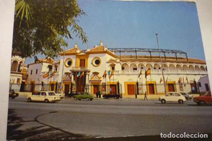 Postales: postal pl.,toros r.maestranza sevilla-coches