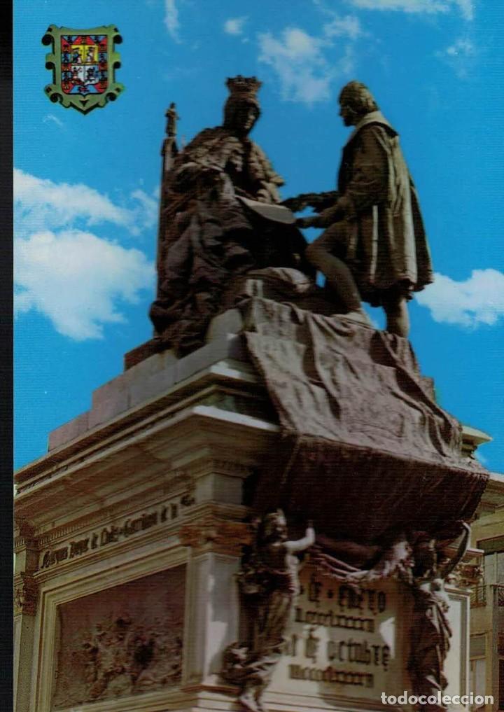 Postales: Granada. Monumento a Isabel La Cat&oacute;lica y Cristobal Col&oacute;n. / Postal sin circular - Foto 1