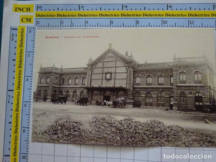 Postales: POSTAL DE ALMER&Iacute;A EN LA BELLE EPOQUE. 20 ESTACI&Oacute;N DEL FERROCARRIL . FACS&Iacute;MIL REPRODUCCI&Oacute;N.
