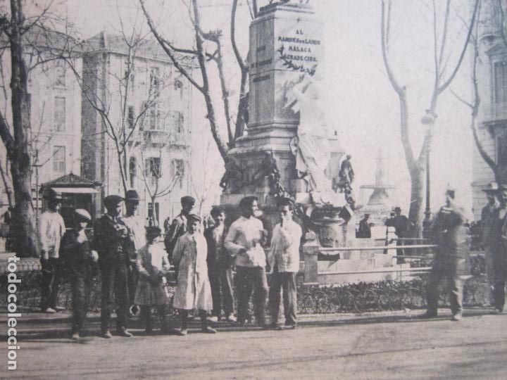 Postkarten: MALAGA-ESTATUA DEL MARQUES DE LARIOS-POSTAL ANTIGUA-(83.579)