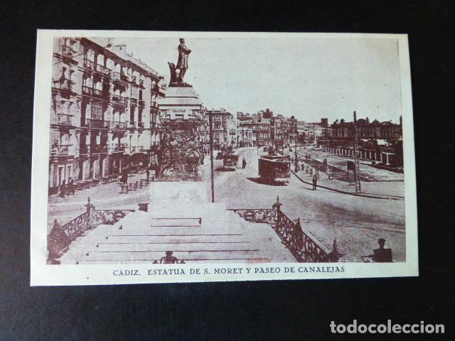 Postales: C&Aacute;DIZ PASEO DE CANALEJAS - Foto 1