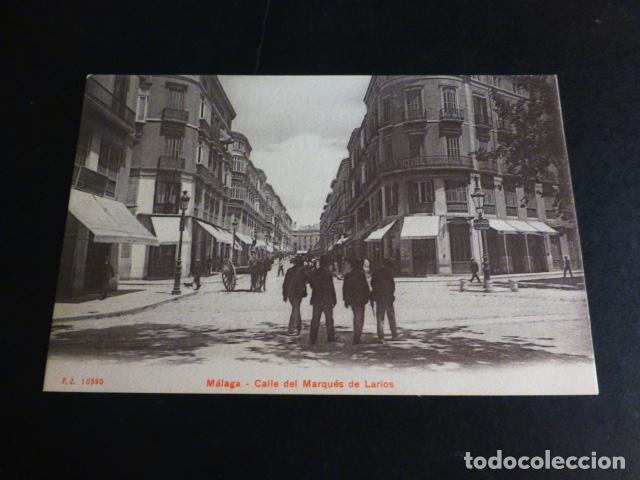 Postcards: MALAGA CALLE DEL MARQUES DE LARIOS ED. PZ N&ordm; 10590 DIVIDIDA