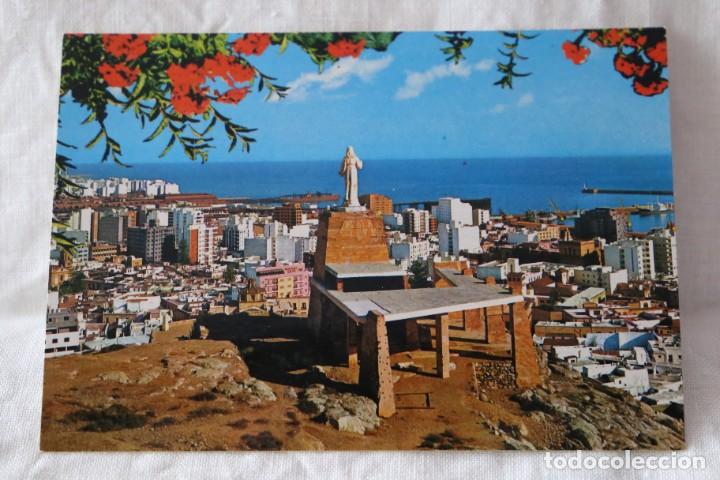 Postales: ALMERIA MONUMENTO AL SAGRADO CORAZON DE JESUS N&ordm; 7060 ED.BEASCOA A&Ntilde;O 1969