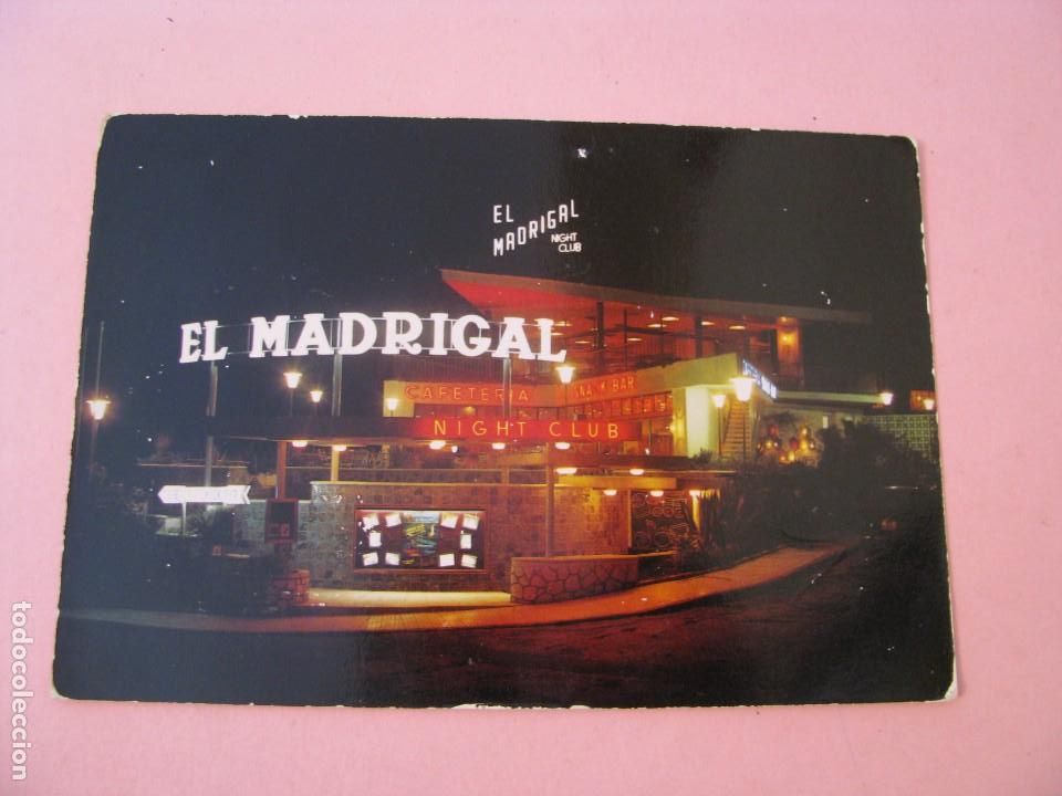 Postales: POSTAL DE SALA DE FIESTAS EL MADRIGAL. BENALMADENA COSTA. SERVICIOS BIDE-GARAY. 1971. DEFECTOS.