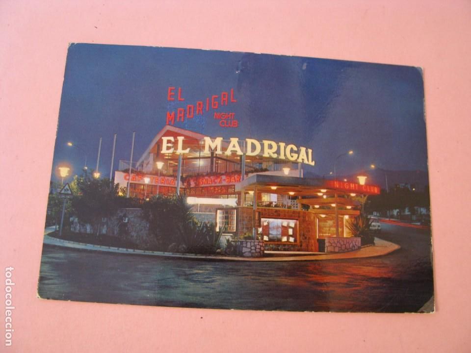 Postales: POSTAL DE SALA DE FIESTAS EL MADRIGAL. BENALMADENA COSTA. ED. MONTERO. 1973.