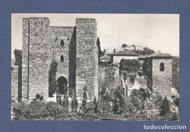 Postales: POSTAL MALAGA: N&ordm; 6. ALCAZABA, PUERTA DE GRANADA - Ed. DOMINGUEZ (FISA) - SIN CIRCULAR