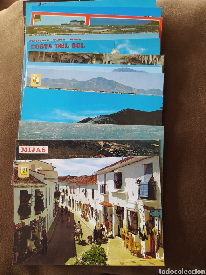 Postales: Lote de 19 postales de Localidades Costeras de Malaga a&ntilde;os 60-70-80 NO CIRCULADAS