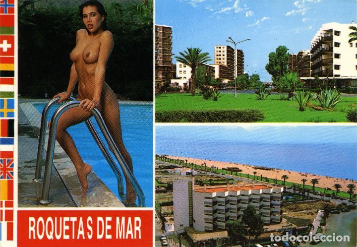 Postcards: N&ordm; 52-ROQUETAS DE MAR. Almer&iacute;a. Diversos aspectos. Sin circular. EDICIONES ARRIBAS