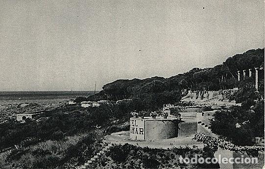 Postales: X126302 ANDALUCIA COSTA DEL SOL MALAGA CARTERIA DEL HOTEL ALHAMAR VISTA DE CONJUNTO DE LA COSTA ESTE