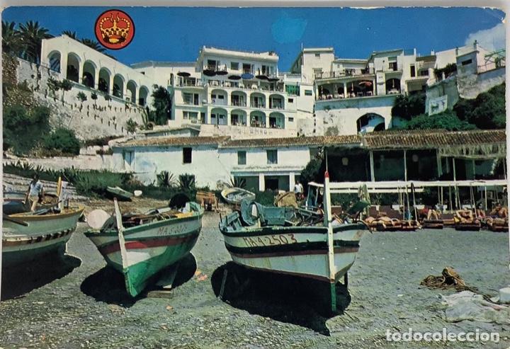 Postales: M&Aacute;LAGA, NERJA. EDICIONES la Corona. Circulada. - Foto 1