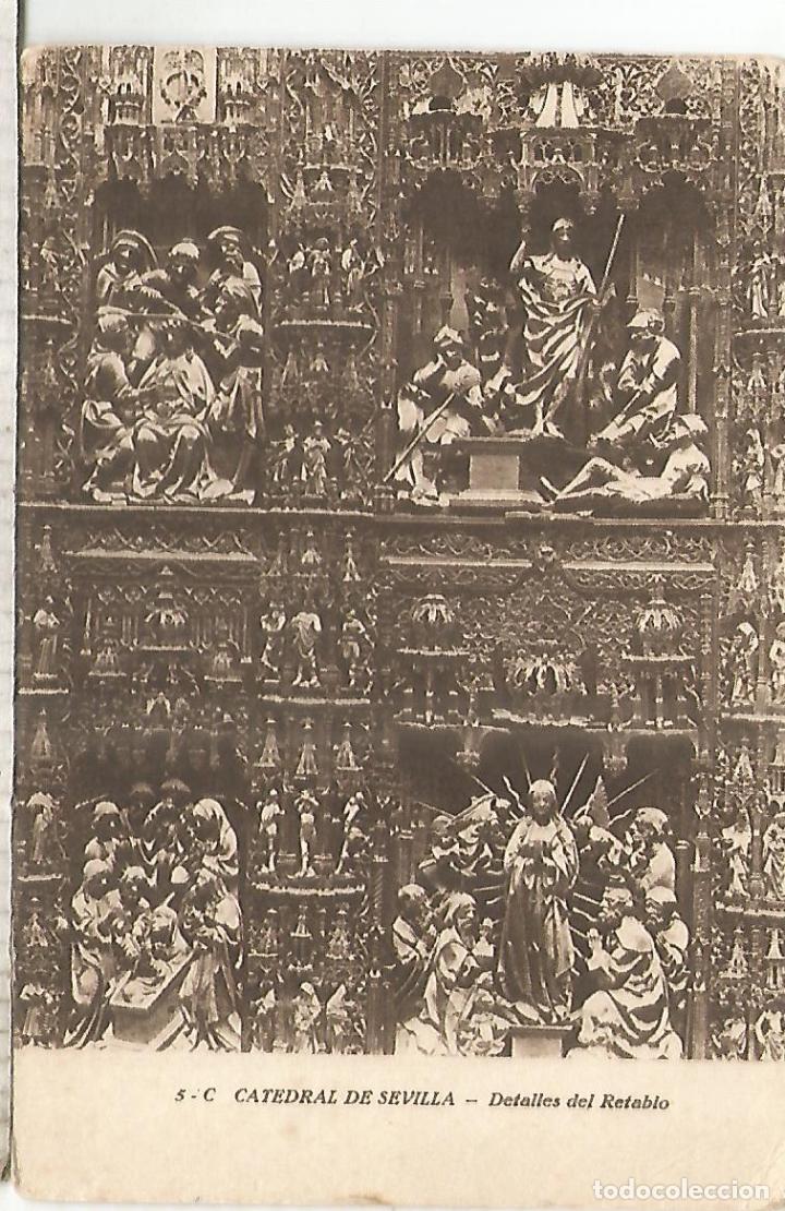 Postales: SEVILLA CATEDRAL ESCRITA - Foto 1