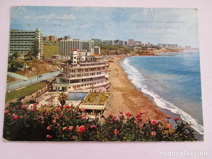 Postcards: POSTAL MALAGA - BENALMADENA COSTA PLAYA Y VISTA PARCIAL - MONTERO 294 - 1975 - CIRCULADA