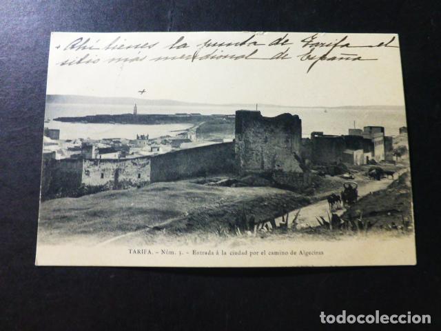 TARIFA CADIZ ENTRADA A LA CIUDAD POR EL CAMINO DE ALGECIRAS (Postales - España - Andalucía Antigua (hasta 1939))