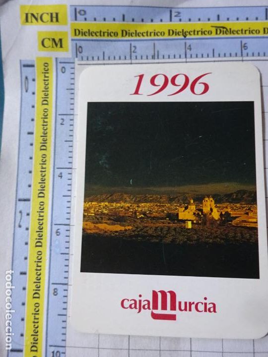Postales: CALENDARIO DE BOLSILLO DE CAJAS DE AHORRO BANCOS. A&Ntilde;O 1996 CAJA MURCIA