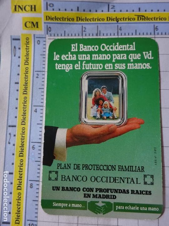 Cartes Postales: CALENDARIO DE BOLSILLO DE CAJAS DE AHORRO BANCOS. A&Ntilde;O 1985 BANCO OCCIDENTAL